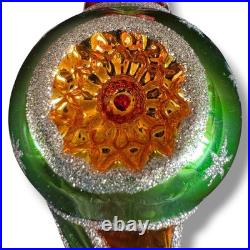 Christopher Radko Rare Vintage Reflector Ball Drop Star Ornament 11