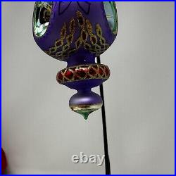Christopher Radko Razzmatazz Purple Triple Reflector Vintage Ornament 98-238-0