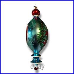 Christopher Radko Red And Scarlet Drop Ornament