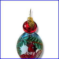 Christopher Radko Red And Scarlet Drop Ornament