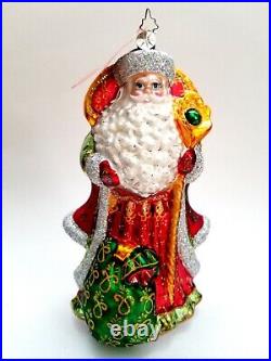 Christopher Radko Regal Romanov #1011731 Santa Holding Staff 20th Anniversary