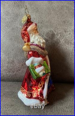 Christopher Radko Regal Tidings Santa Claus Christmas Ornament RetiredRare