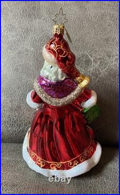 Christopher Radko Regal Tidings Santa Claus Christmas Ornament RetiredRare