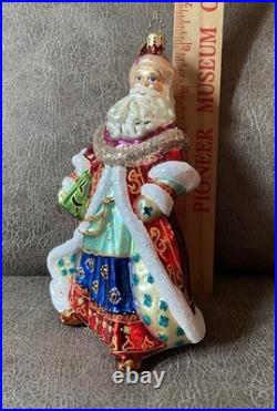 Christopher Radko Regal Tidings Santa Claus Christmas Ornament RetiredRare