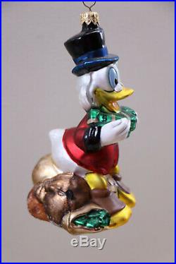 Christopher Radko Retired Disney Donald Duck Scrooge Mcduck Limited Ornament