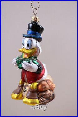 Christopher Radko Retired Disney Donald Duck Scrooge Mcduck Limited Ornament