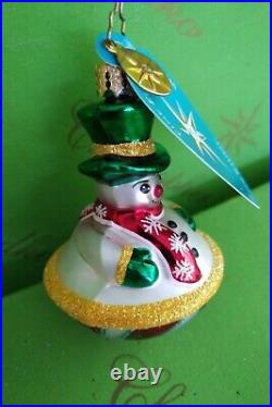 Christopher Radko Rolly North Pole Gem Glass Ornament