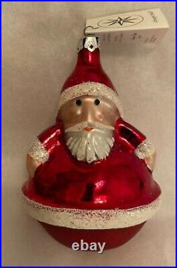 Christopher Radko Roly Poly Santa #90-071-0. 1990. 4.5. New With Hangtag