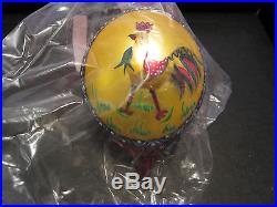Christopher Radko Royal Rooster/Animal/Bird Oval DropChristmas ornament, RARE