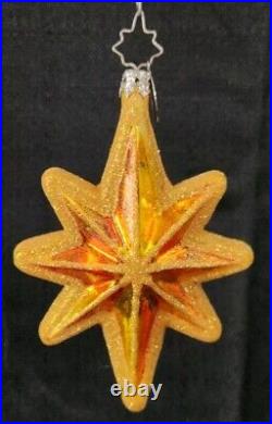 Christopher Radko Royal Star 20th Anniversary Gold Christmas Ornament Signed