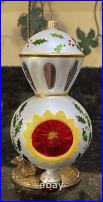 Christopher Radko SARABAND Triple Reflector Christmas Ornament Christopher Radko SARABAND Triple Reflector Christmas Ornament