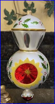 Christopher Radko SARABAND Triple Reflector Christmas Ornament Christopher Radko SARABAND Triple Reflector Christmas Ornament