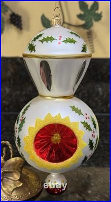 Christopher Radko SARABAND Triple Reflector Christmas Ornament