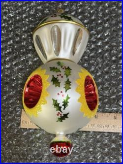 Christopher Radko SARABAND Triple Reflector Christmas Ornament