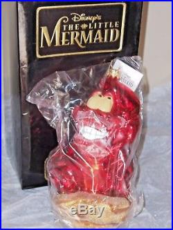 Christopher Radko SEBASTIAN Walt Disney The Little Mermaid 1997 Ornament