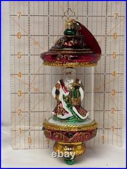 Christopher Radko SHINE BRIGHT Santa In Jeweled Dome Ornament #1020569 New