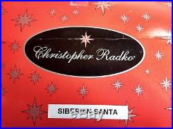 Christopher Radko SIBERIAN SANTA Christmas Ornament Best Tree Coloration MINT