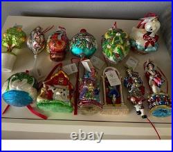 Christopher Radko SIGNED Vintage 12days Of Christmas