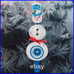 Christopher Radko SPLENDID SNOWMAN Christmas Tree Topper Finial 1021269