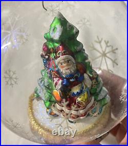 Christopher Radko SUMPTUOUS SANTA CLAUS GLOBE Christmas Ornament