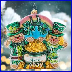 Christopher Radko SWEET POT OF GOLD -March- Ornament Of The Month 1021695