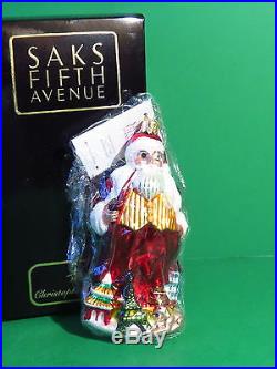 Christopher Radko Saks Fifth Avenue Santa for All Nations Ornament