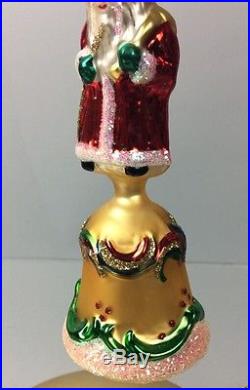 Christopher Radko Santa Bell Ornament Christmas Xmas Rare