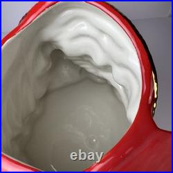 Christopher Radko Santa Claus Ho Holly Filled Cookie Jar New With Box Cardinal
