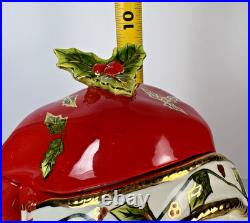 Christopher Radko Santa Claus Ho Holly Filled Cookie Jar New With Box Cardinal Christopher Radko Santa Claus Ho Holly Filled Cookie Jar New With Box Cardinal