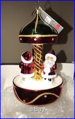 Christopher Radko Santa Go Round Christmas Ornament W Box Immaculate
