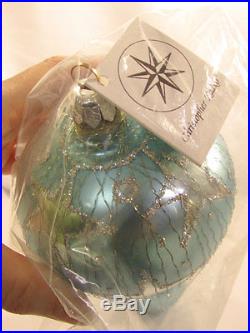 Christopher Radko Santa Hot Air Balloon Wire Wrapped Christmas Ornament Unopened