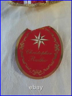 Christopher Radko Santa Peppermint Candy Kringle 7 1/2 Ornament RARE WithBOX