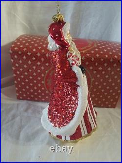 Christopher Radko Santa Peppermint Candy Kringle 7 1/2 Ornament RARE WithBOX
