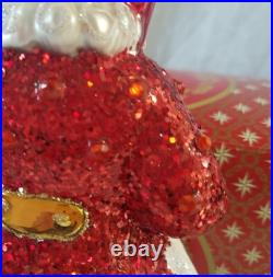 Christopher Radko Santa Peppermint Candy Kringle 7 1/2 Ornament RARE WithBOX