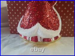 Christopher Radko Santa Peppermint Candy Kringle 7 1/2 Ornament RARE WithBOX