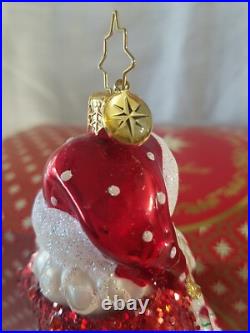 Christopher Radko Santa Peppermint Candy Kringle 7 1/2 Ornament RARE WithBOX