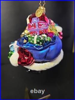 Christopher Radko Santa Reflector Christmas Ornament 2003-Rare Piece