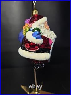Christopher Radko Santa Reflector Christmas Ornament 2003-Rare Piece
