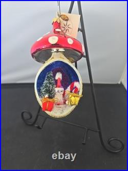 Christopher Radko Santa Shroom Ornament Estate Find