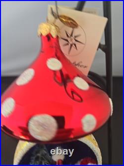 Christopher Radko Santa Shroom Ornament Estate Find