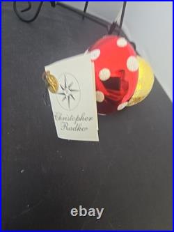 Christopher Radko Santa Shroom Ornament Estate Find