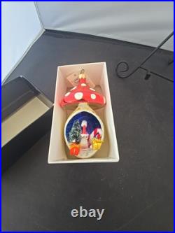 Christopher Radko Santa Shroom Ornament Estate Find
