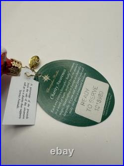 Christopher Radko Santa's Best Friend Glass Ornament 6 -Santa&Dog withbox+tag