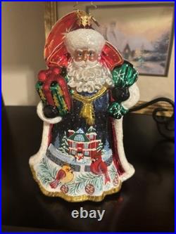 Christopher Radko Santa's Snowy Scene Christopher Radko Santa's Snowy Scene