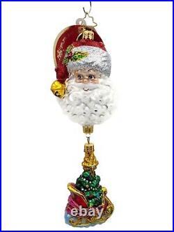 Christopher Radko Santas Magic Sleigh Christmas Tree Holiday Ornament 1021278