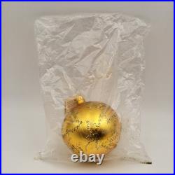 Christopher Radko Scarlett Maple Leaf Bronze Glass Ornament New Sealed witho Box