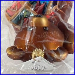 Christopher Radko Schwarz FAO Bear With Blocks Sealed Plastic WithTag #1535 NEW