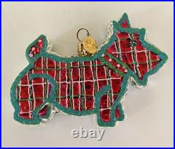 Christopher Radko Scottie Nibbler Ornament Red 2001 HTF