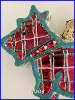 Christopher Radko Scottie Nibbler Ornament Red 2001 HTF