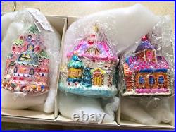 Christopher Radko, Set Of 3, Brand New, Numbered, In Package, Candy Lane Corner